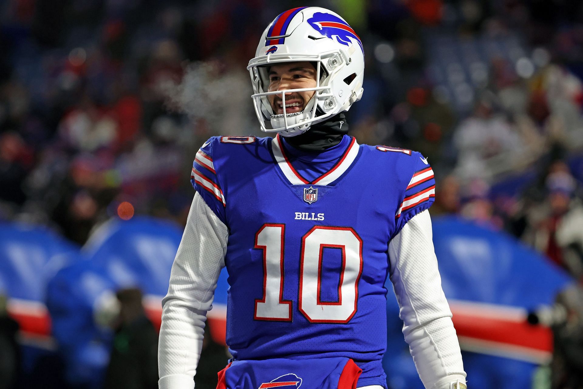 Mitch Trubisky in the AFC Wild Card Playoffs with the Buffalo Bills