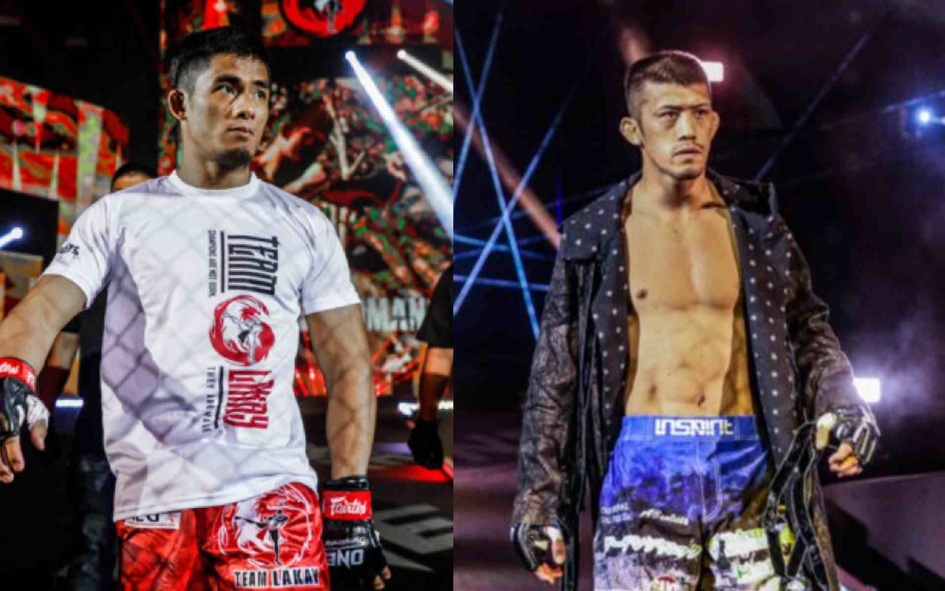 Stephen Loman (left) of the Philippines looks to go up the bantamweight rankings as he takes on Japan&#039;s Shoko Sato (right) in ONE X. [Photo ONE Championship]
