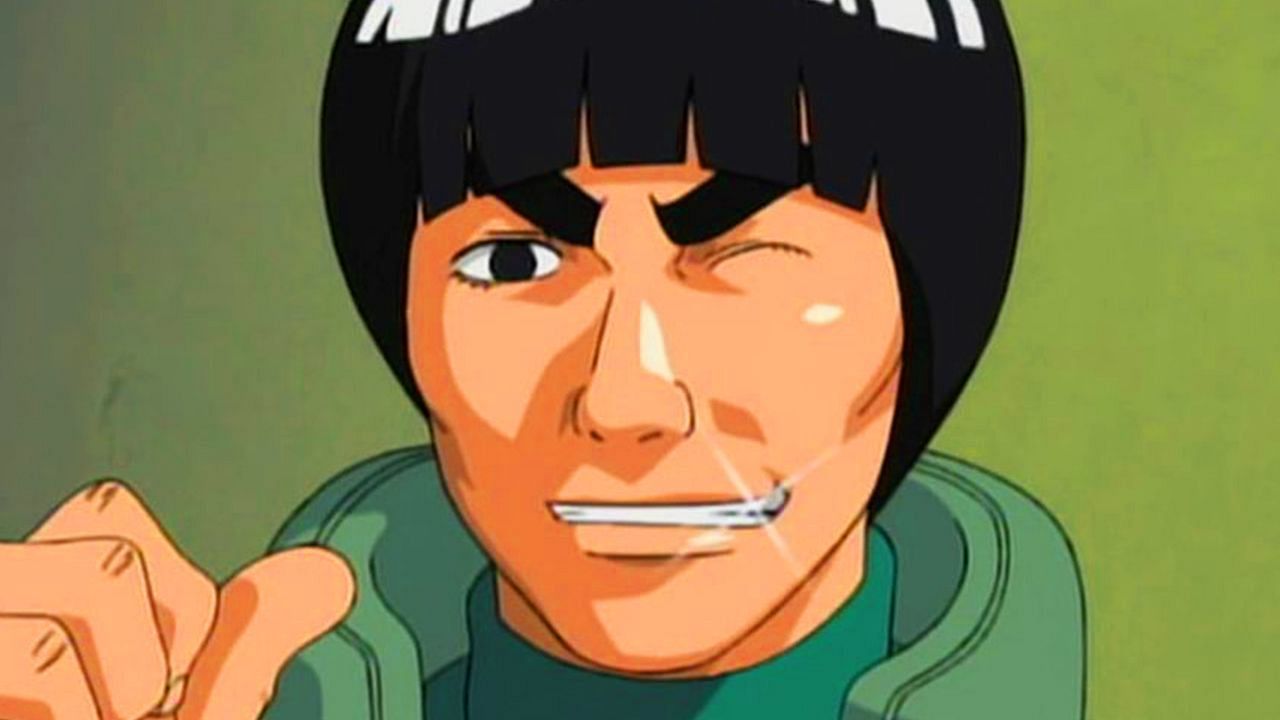 Might Guy as seen in the anime (Image via Studio Pierrot)