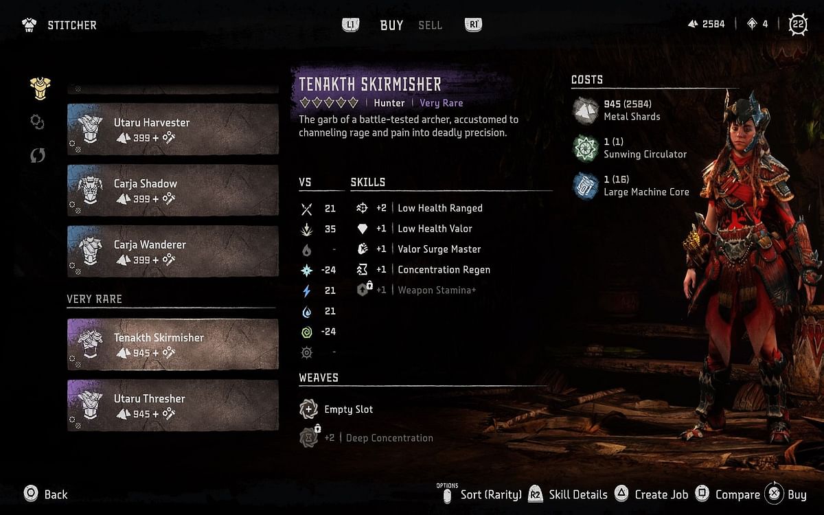 How to find the Tenakth Skirmisher outfit in Horizon Forbidden West