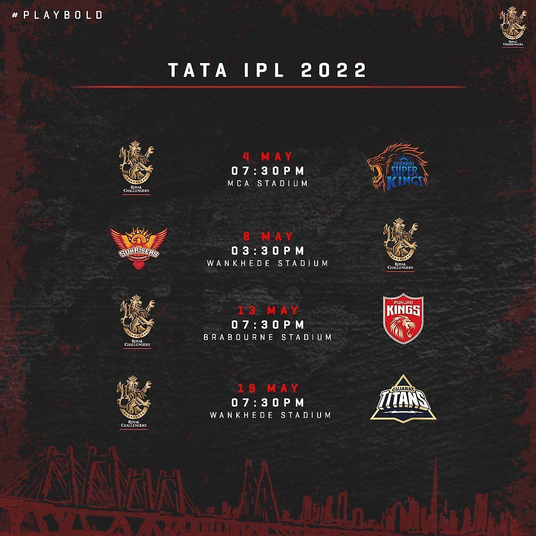 IPL Match Schedule 2022 & Time Table