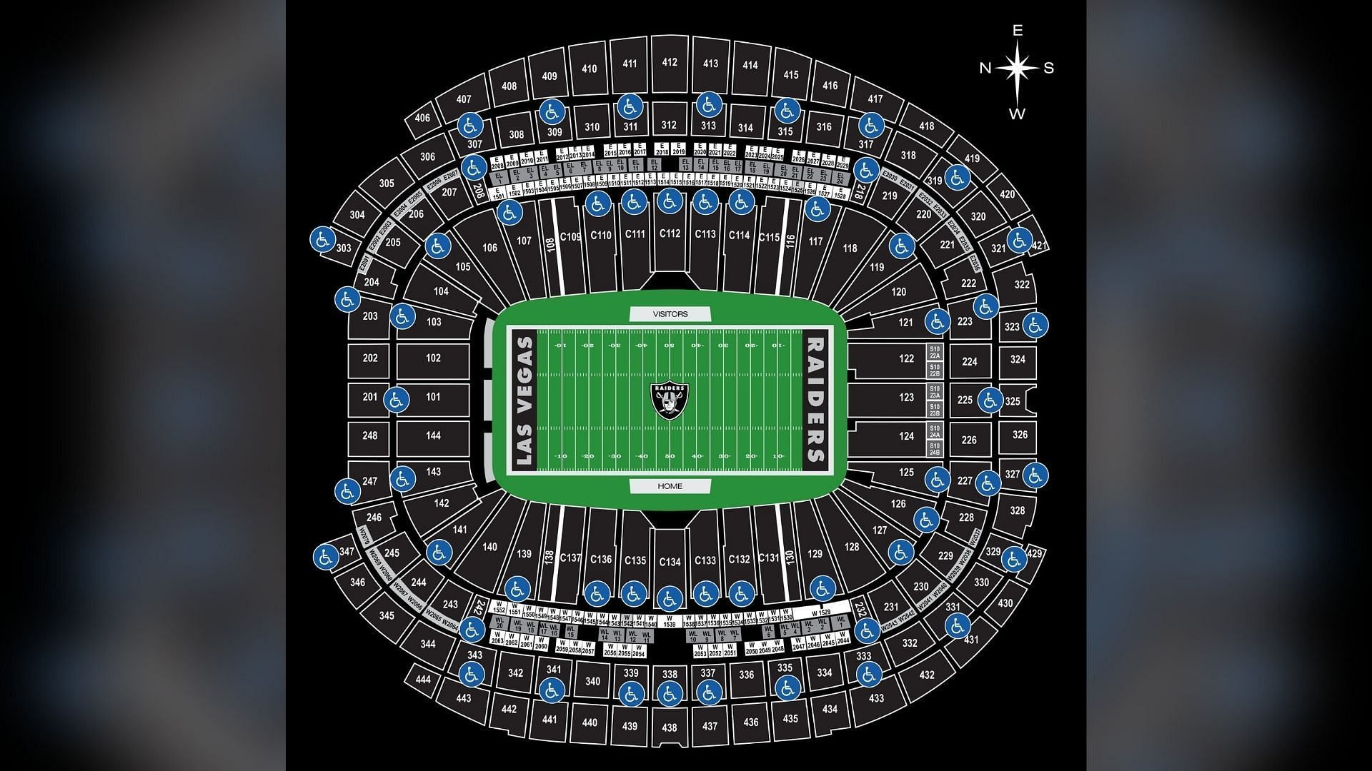 Allegiant Stadium Seating Chart Bts