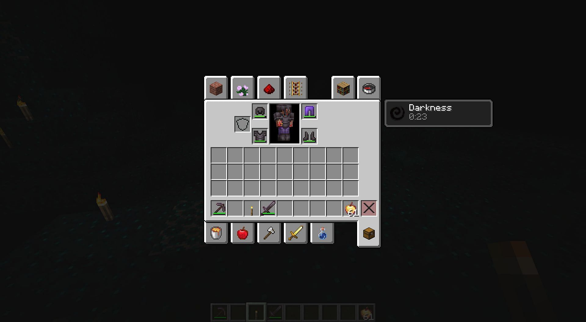 How does darkness pulsing settings in Minecraft snapshot 22w12a work?