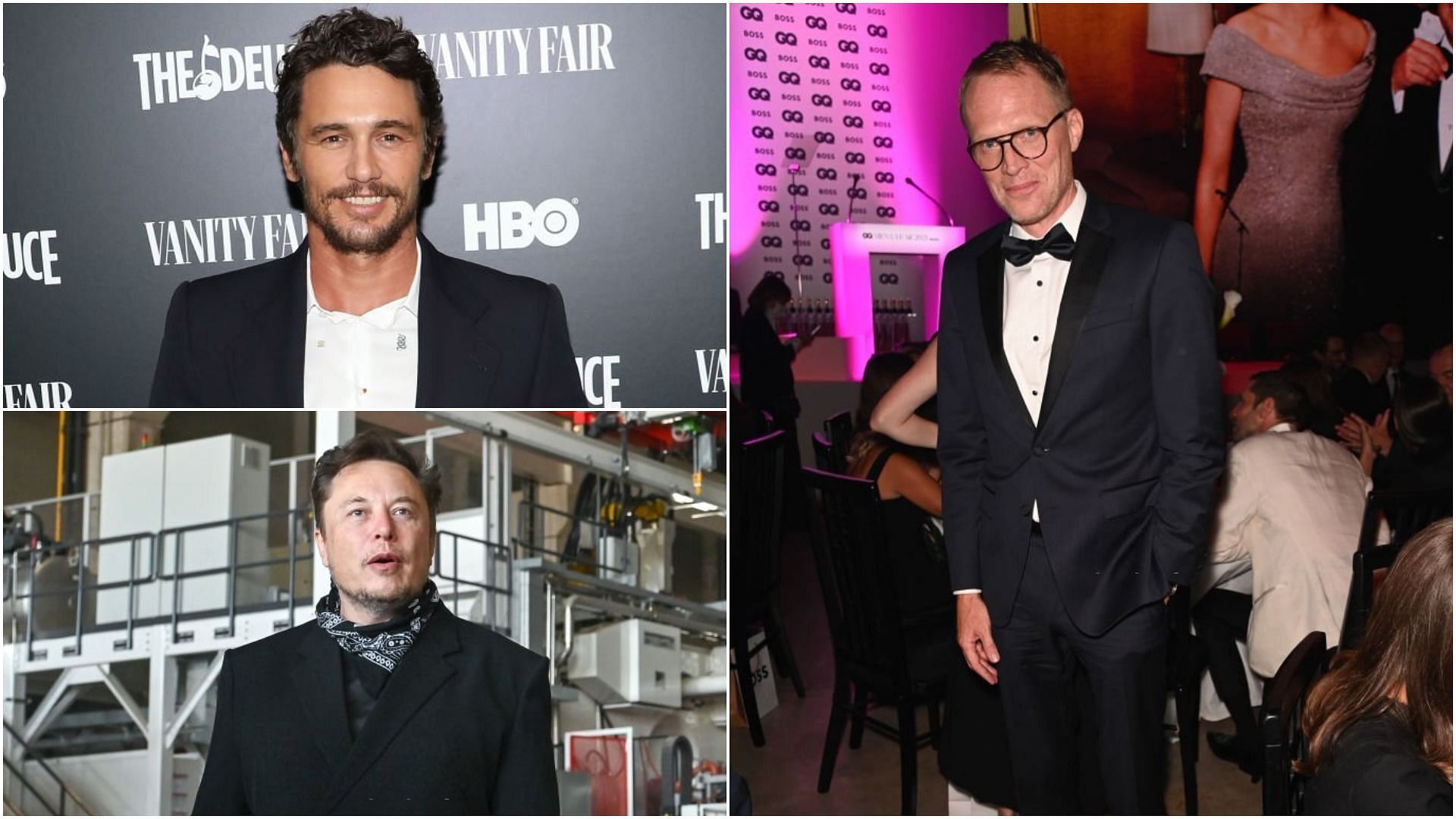 James Franco, Elon Musk, and Paul Bettany&#039;s names are also included in the witness list (Images via Taylor Hill, Patrick Pleul and David M. Benett/Getty Images)