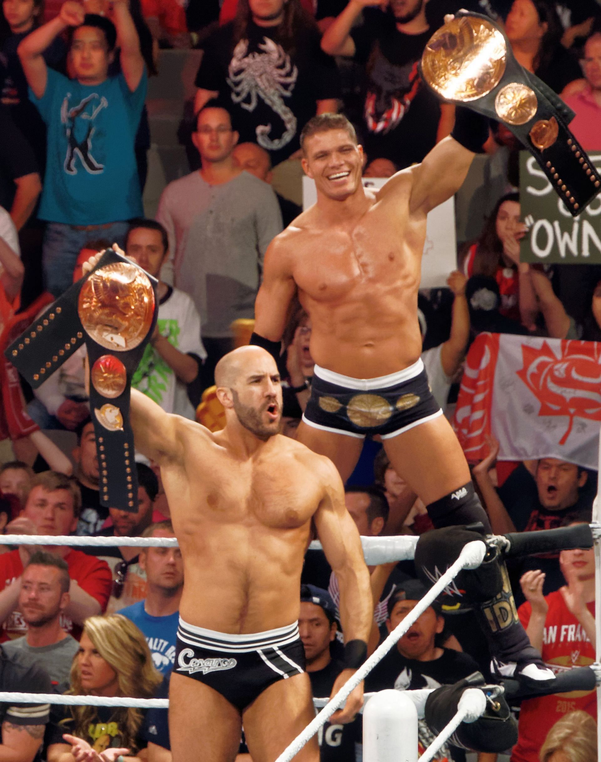 Tyson Kidd and Cesaro as Tag Team Champions