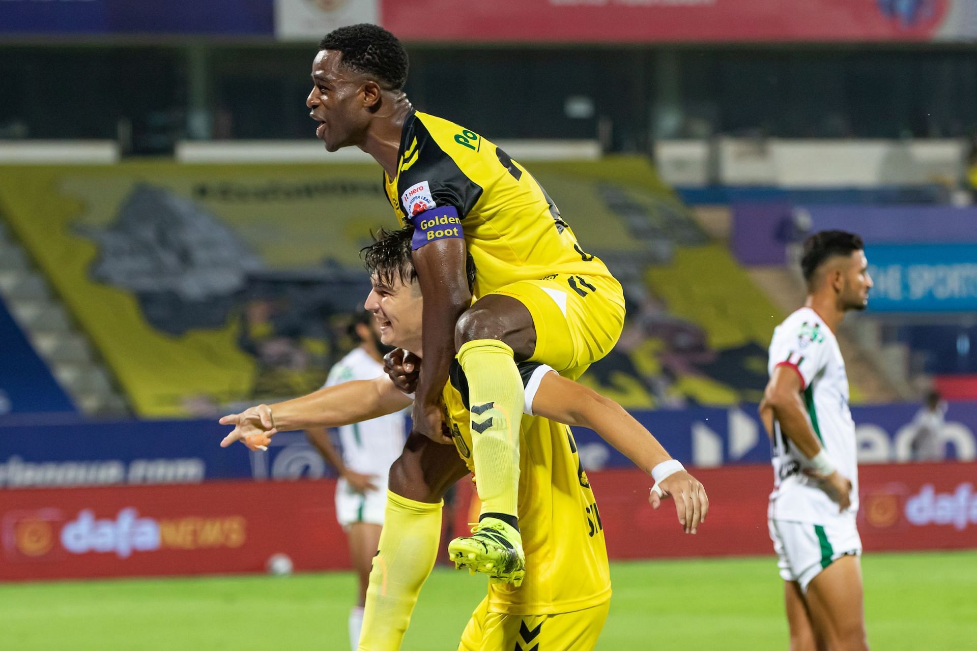 Javier Siverio and Bartholomew Ogbeche scored to secure the victory for the Nizams (Image courtesy: ISL Media)