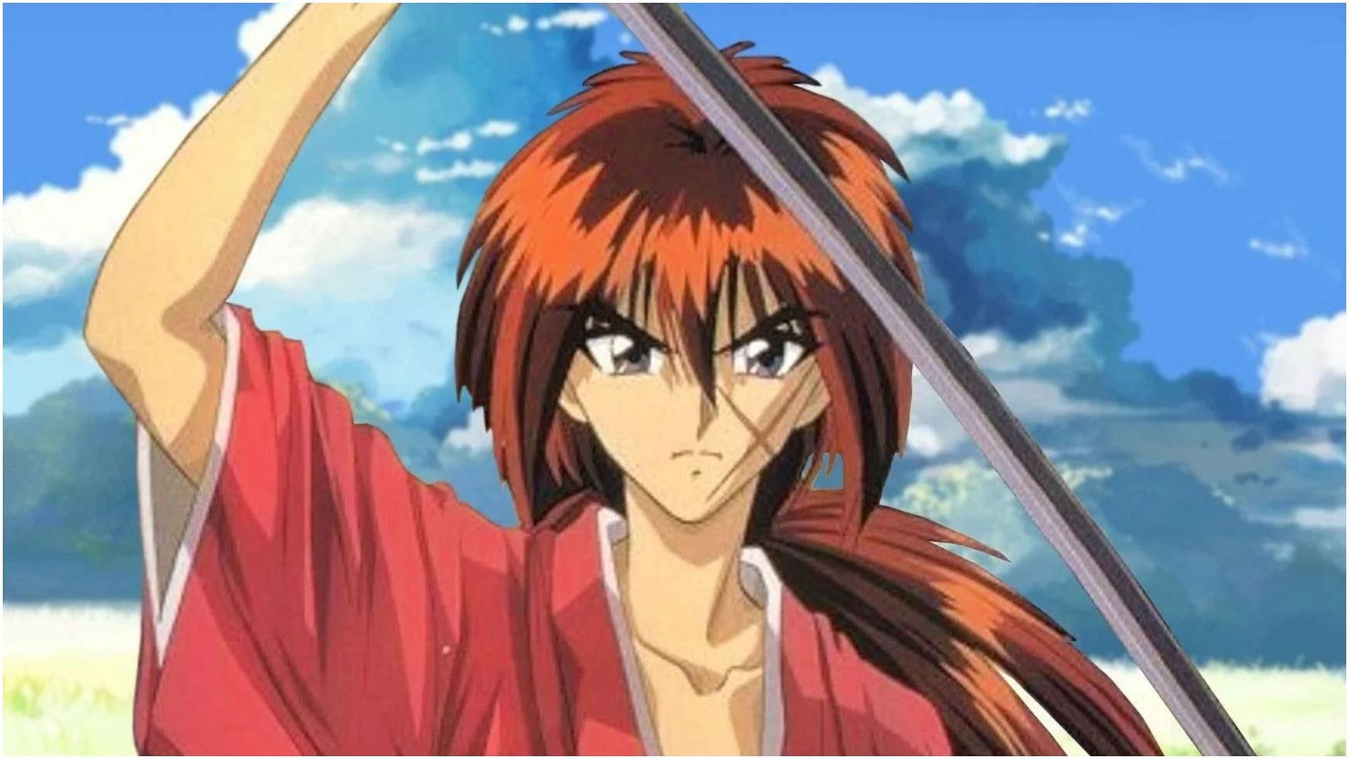Kenshin Himura as seen in the anime Ruruoni Kenshin (Image via Studio Gallop)