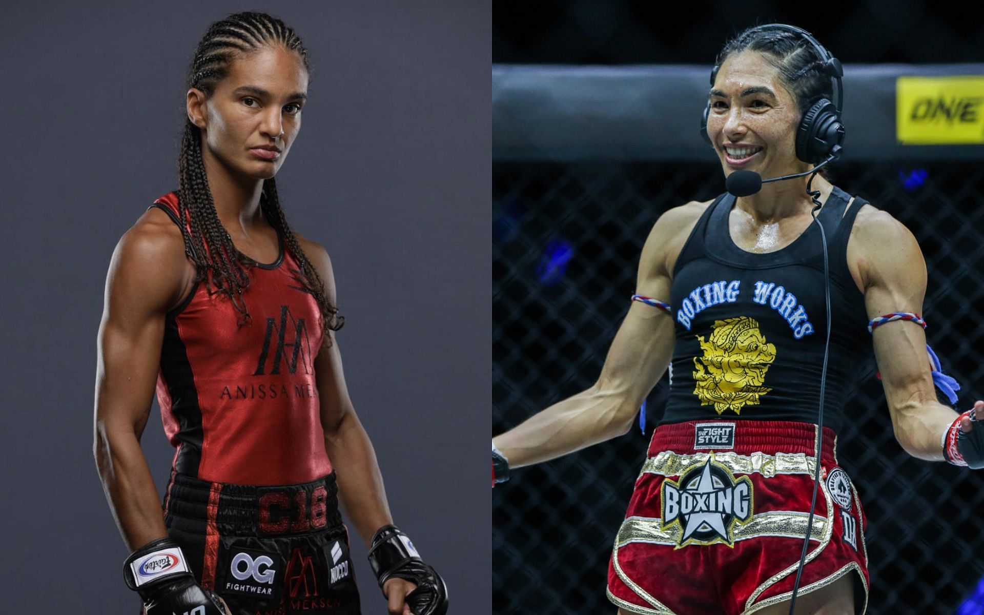 Anissa Meksen (left) wants a title shot against Janet Todd (right). [Images via @anissameksen on Instagram and ONE Championship]