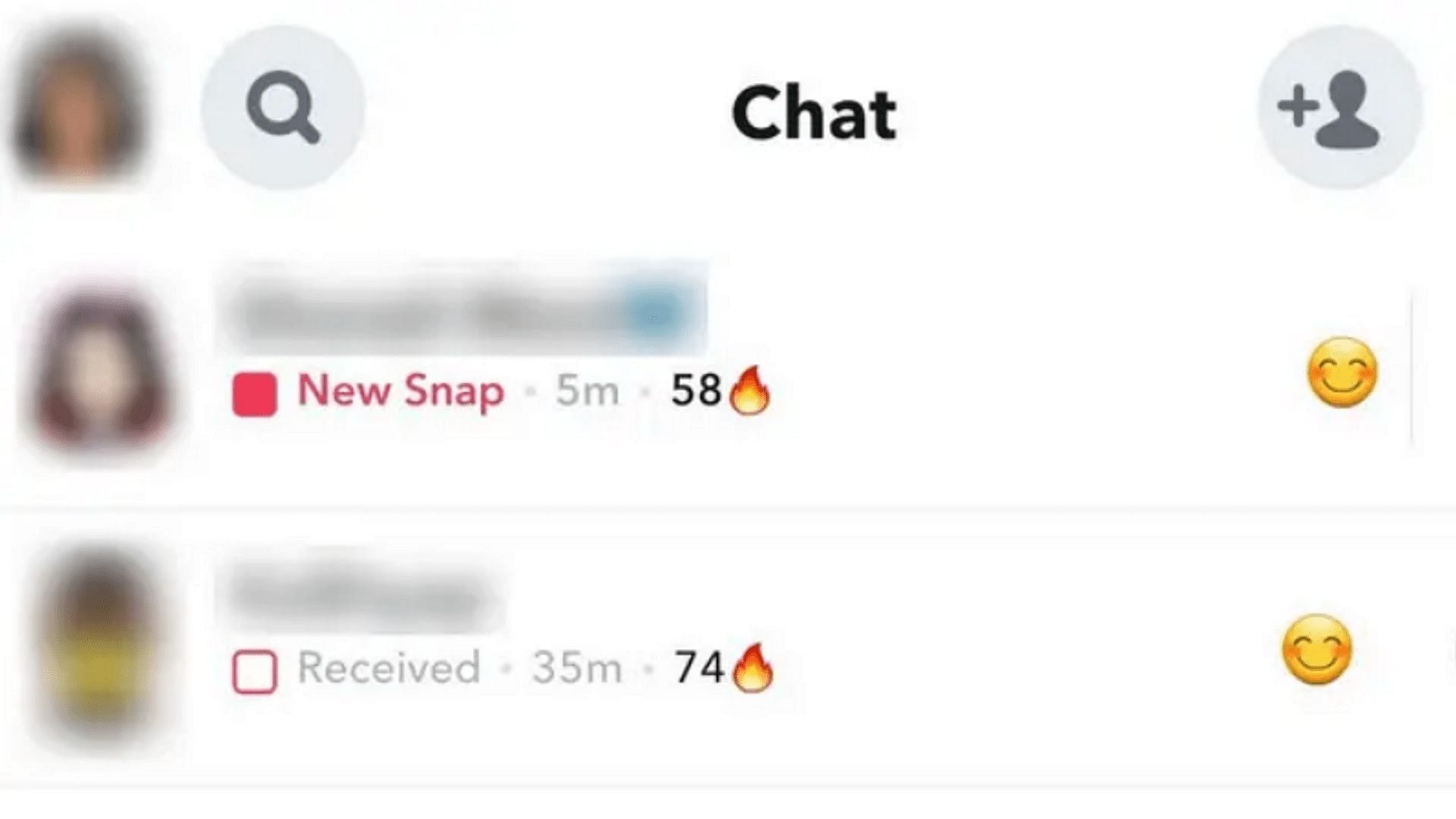 Fire emoji next to a Streak (Image via Snapchat)