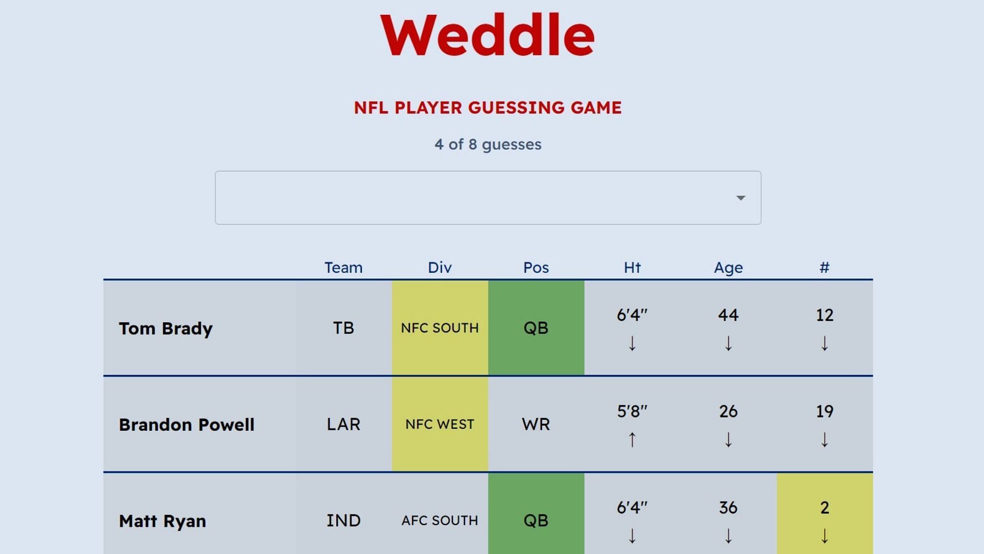 How to play Weddle? This Wordle spinoff was named after former NFL