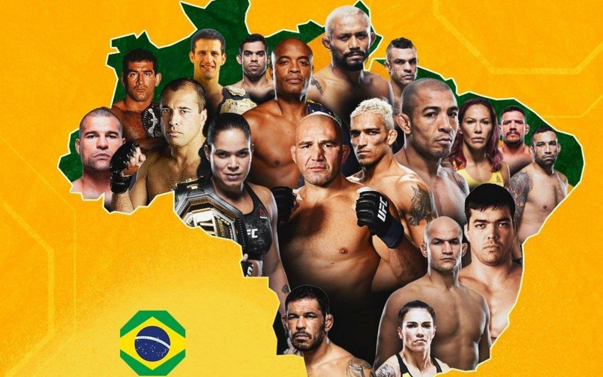 5 most dominant Brazilian champions [Image via @btsportufc on Twitter]