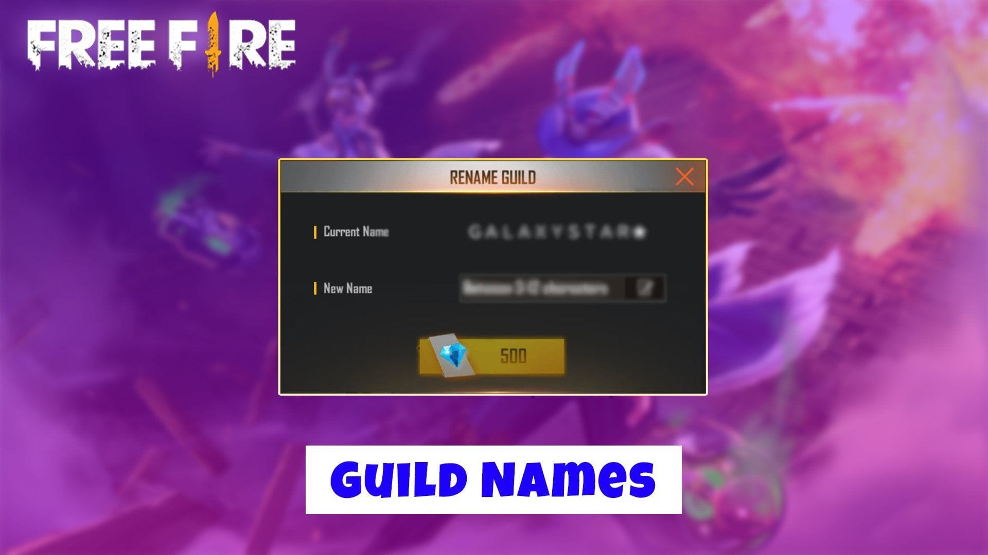 How to find guild name lists for Free Fire using name generators