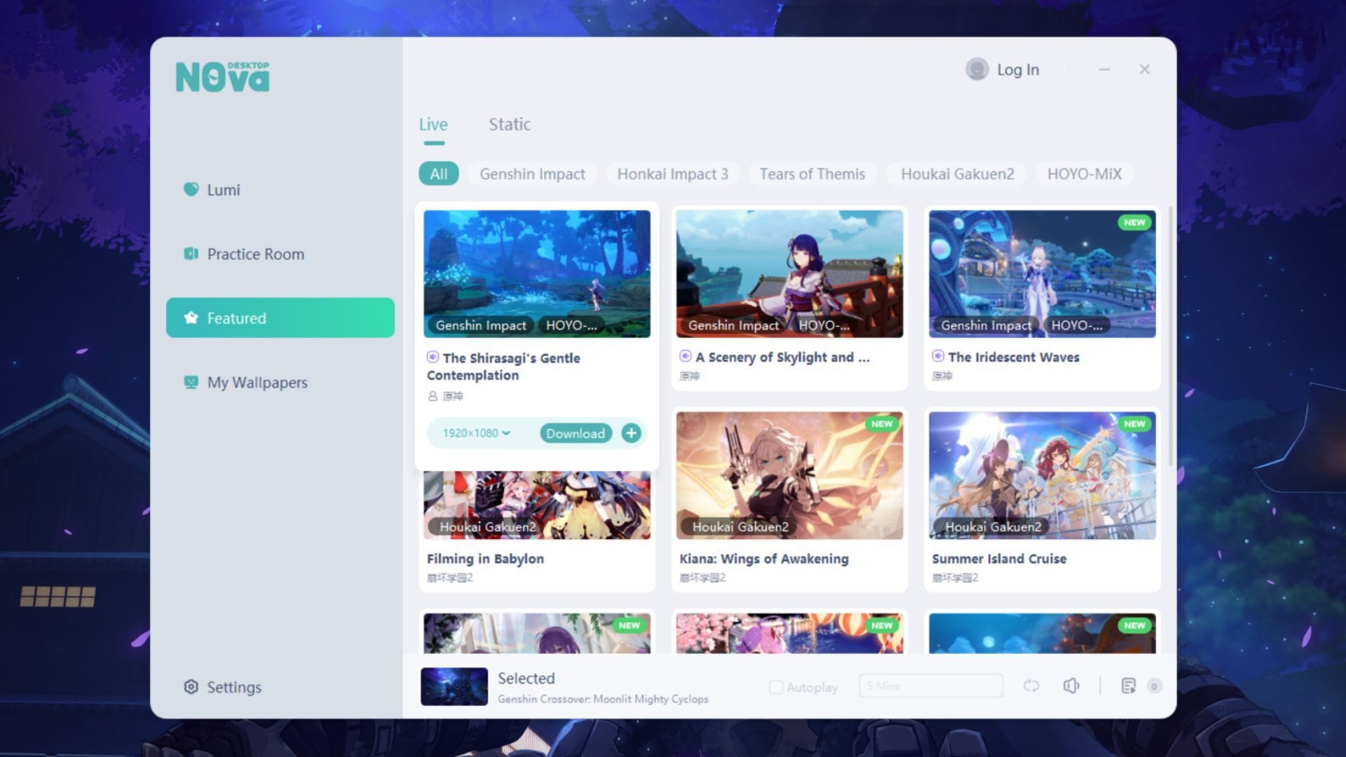 How to get Ayaka and other Genshin Impact live wallpapers on PC using