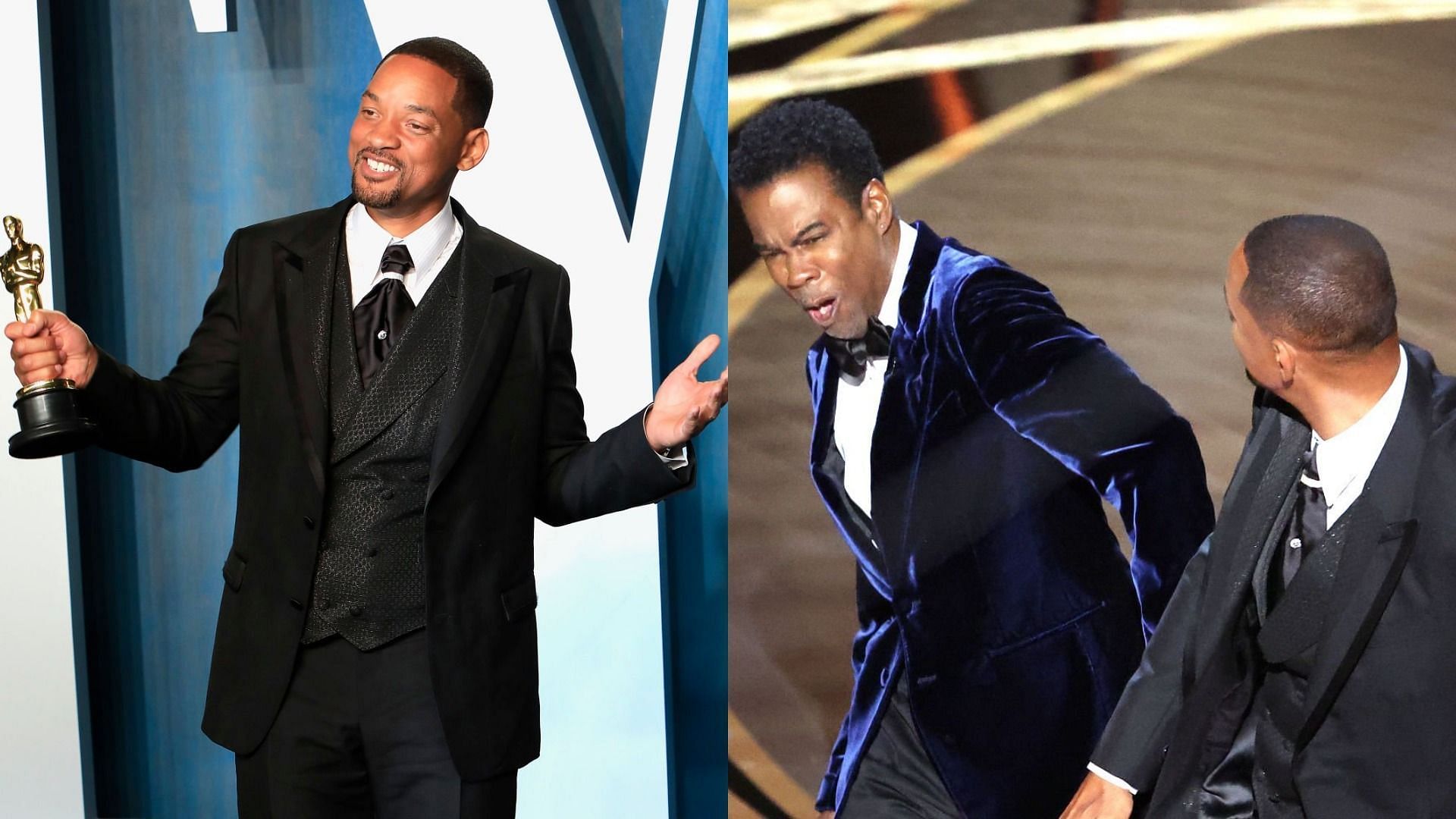 Will Smith has decided to resign from The Academy after slapping Chris Rock at the 2022 Oscars (Image via P. Lehman/Getty Images and Myung Chun/Getty Images)