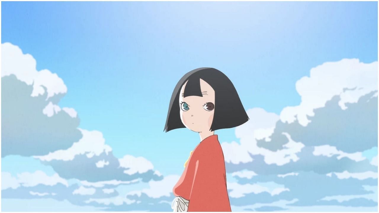 Aoi Yuki (Biwa) as seen in the anime The Heike Story (Image via Science SARU)