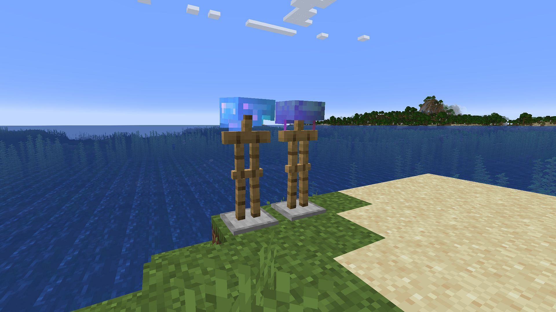 A diamond helmet and turtle shell with respiration enchantments (Image via Minecraft)