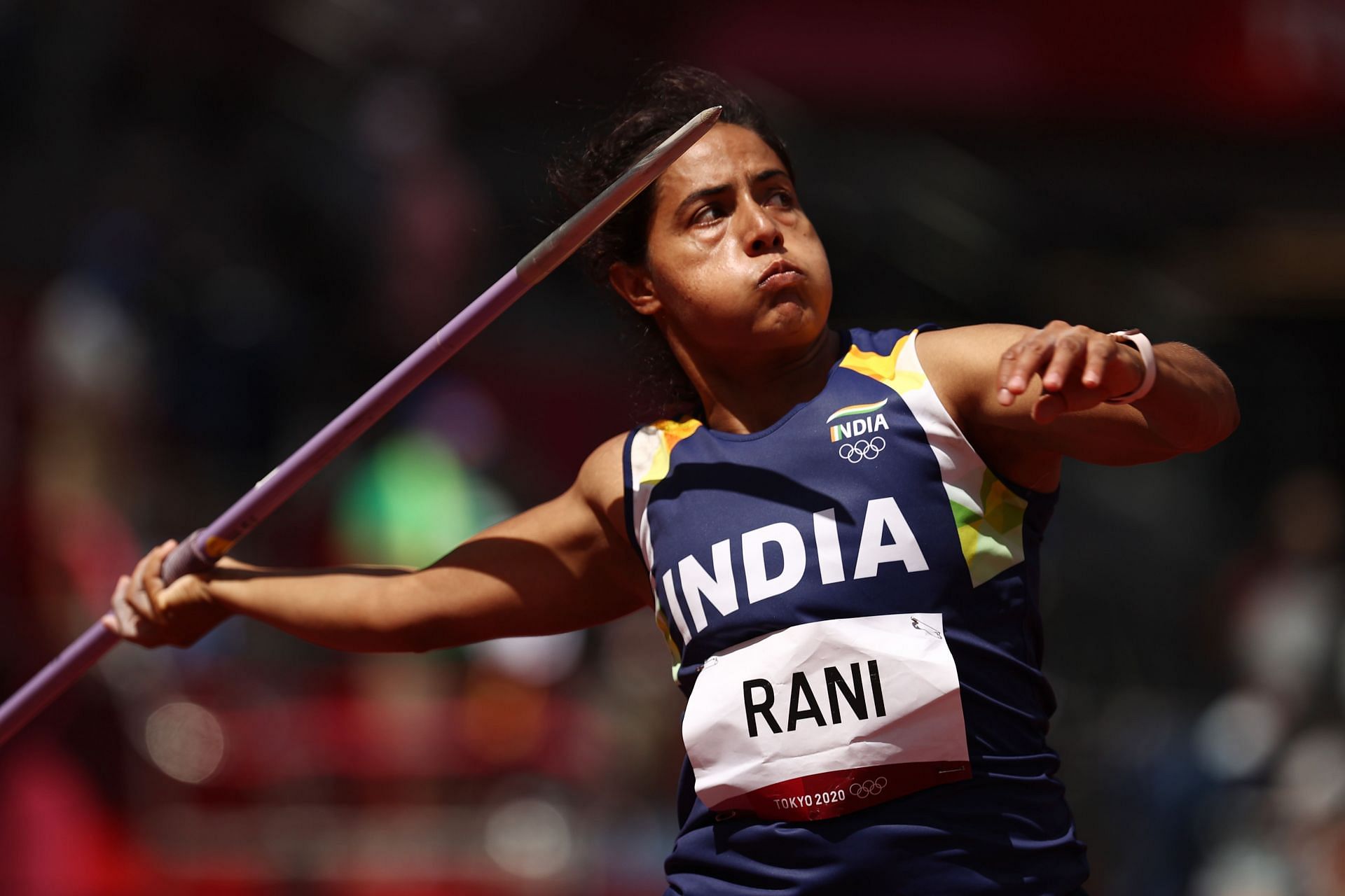 Indian athlete Annu Rani at the Tokyo Olympics. (PC: Getty Images)
