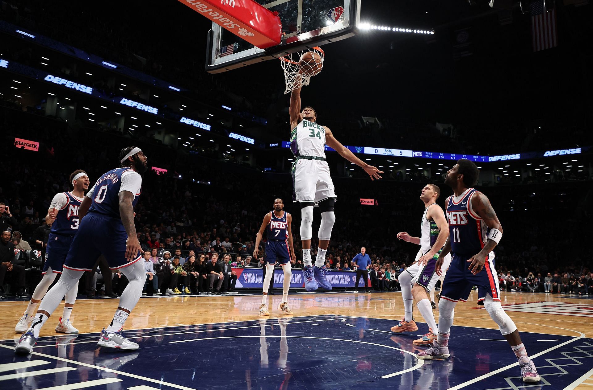 Watch: Giannis Antetokounmpo Hits Clutch Step-back 3 Vs Brooklyn Nets ...