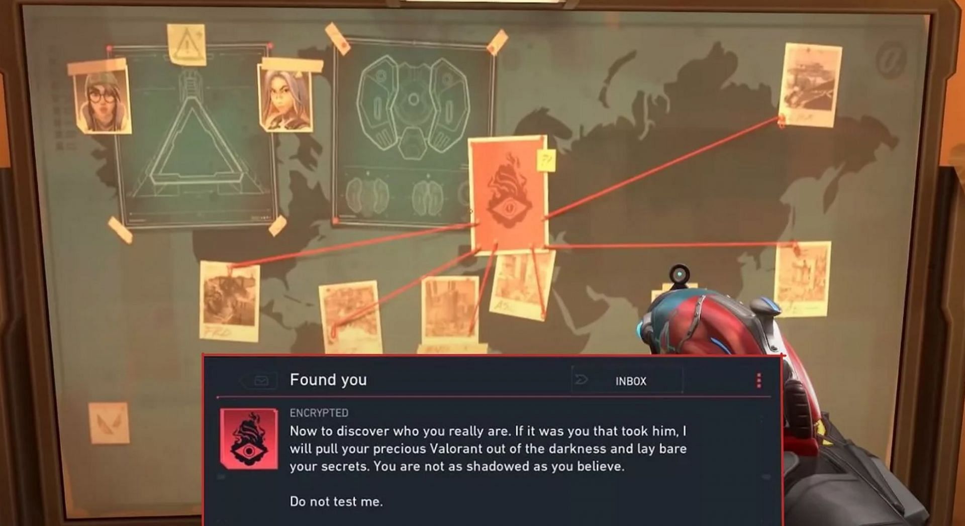 The message sent by the blackmailer (Image via Riot Games)