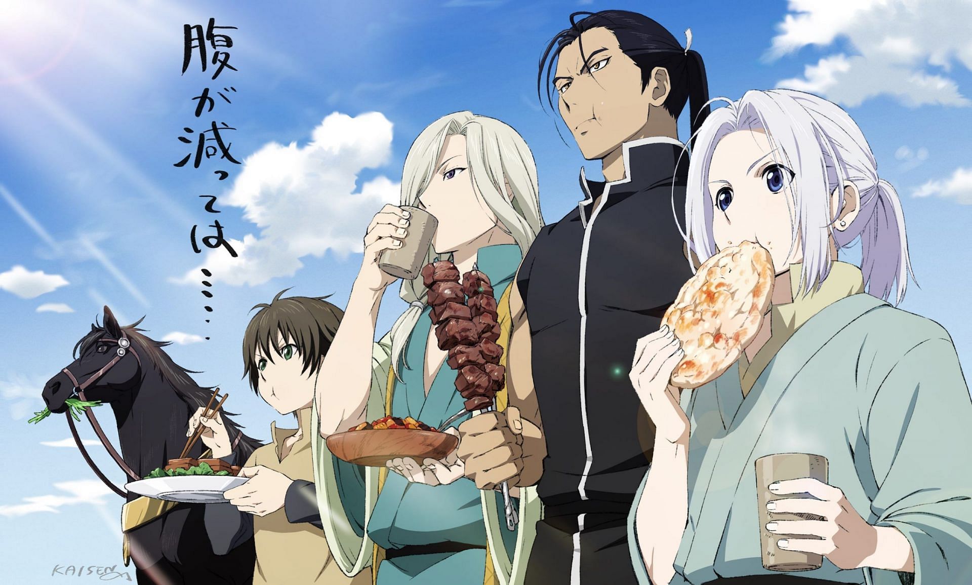 All key characters of the anime The Heroic Legend of Arslan (Image via LIDENFILMS)