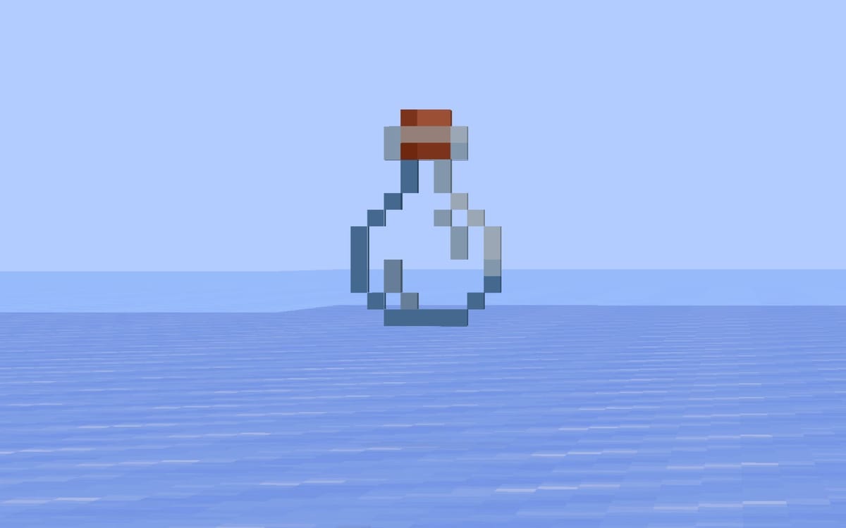 How to make and use glass bottles in Minecraft?