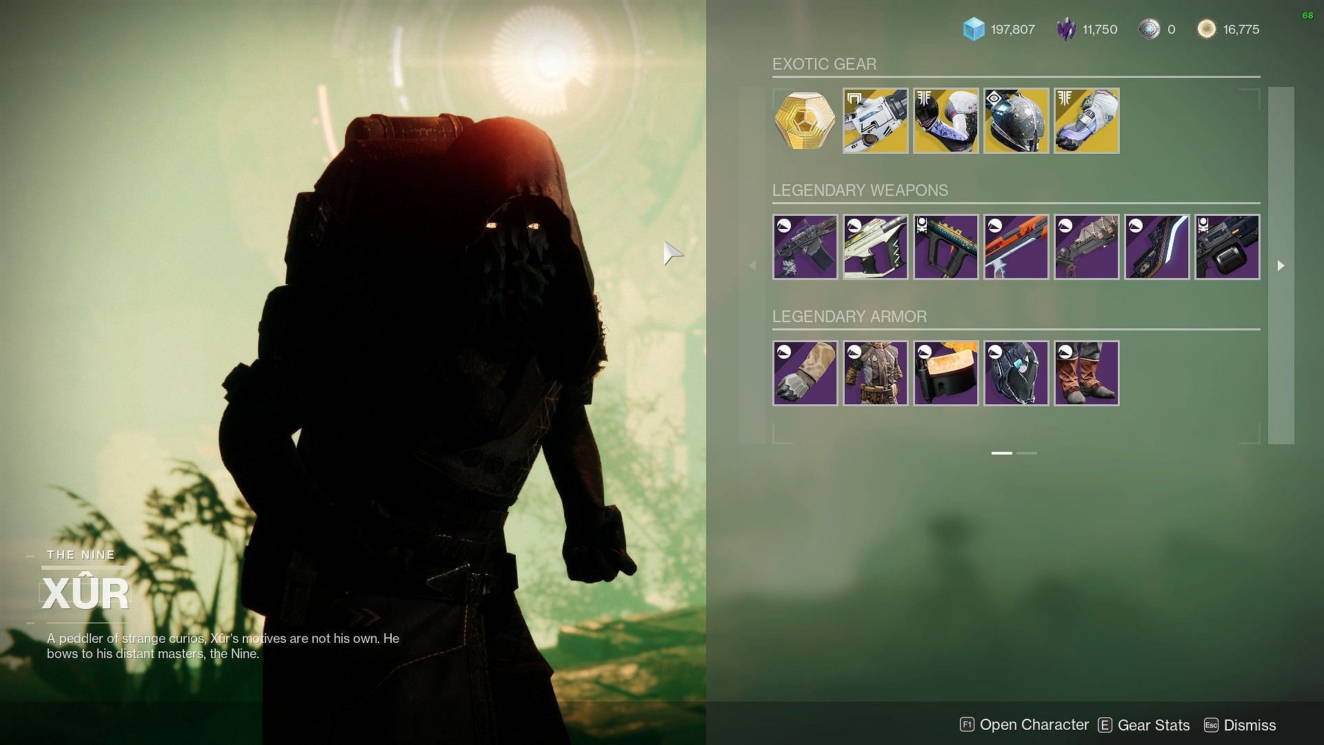 Xur also has the Tractor Cannon, Oathkeeper, Helm of Saint-14, and Contraverse Hold (Image via Destiny 2)