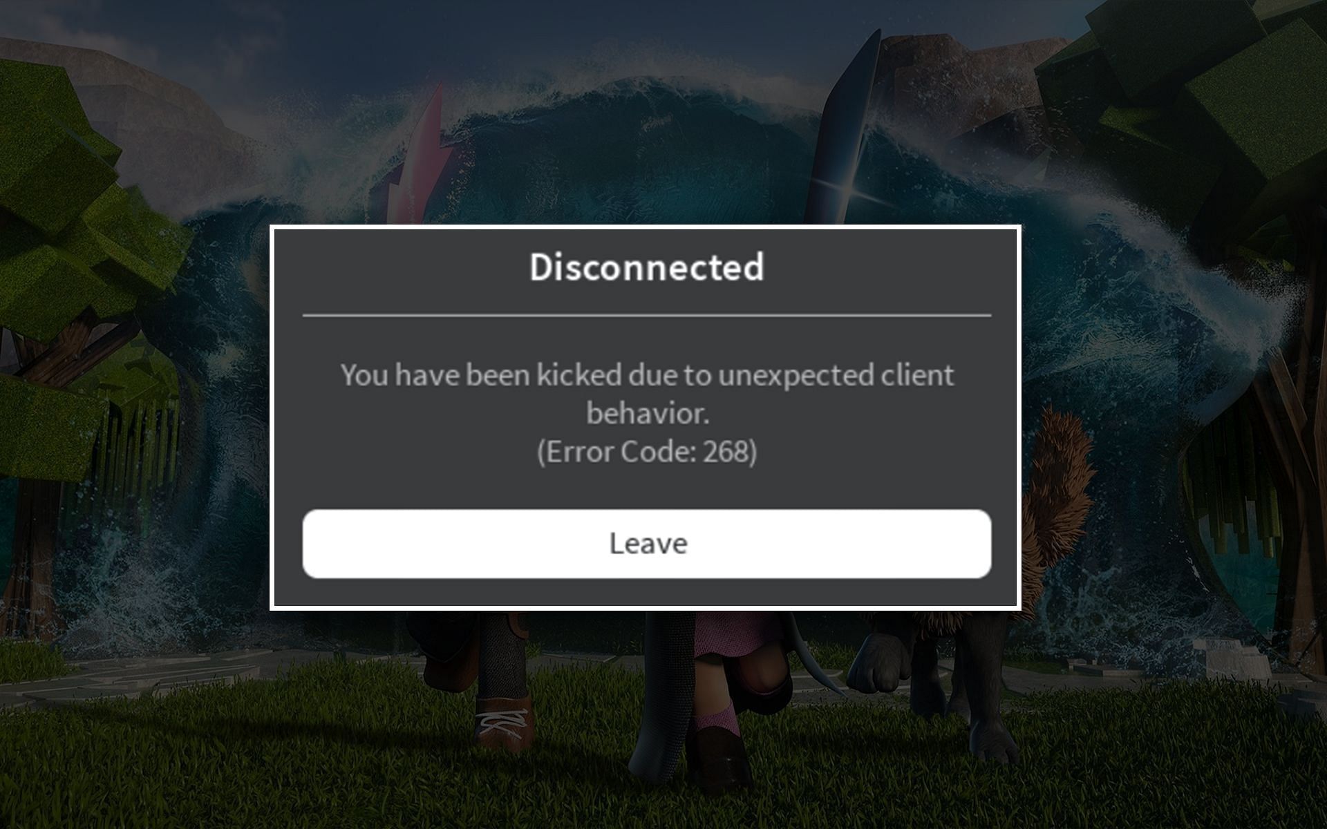 Unexpected client behavior error in Roblox How to fix error code 268