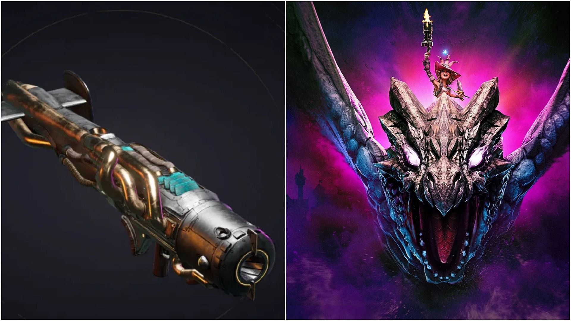 The Cannonballer is the only legendary rocket launcher in Tiny Tina&#039;s Wonderlands (Images via Gearbox)