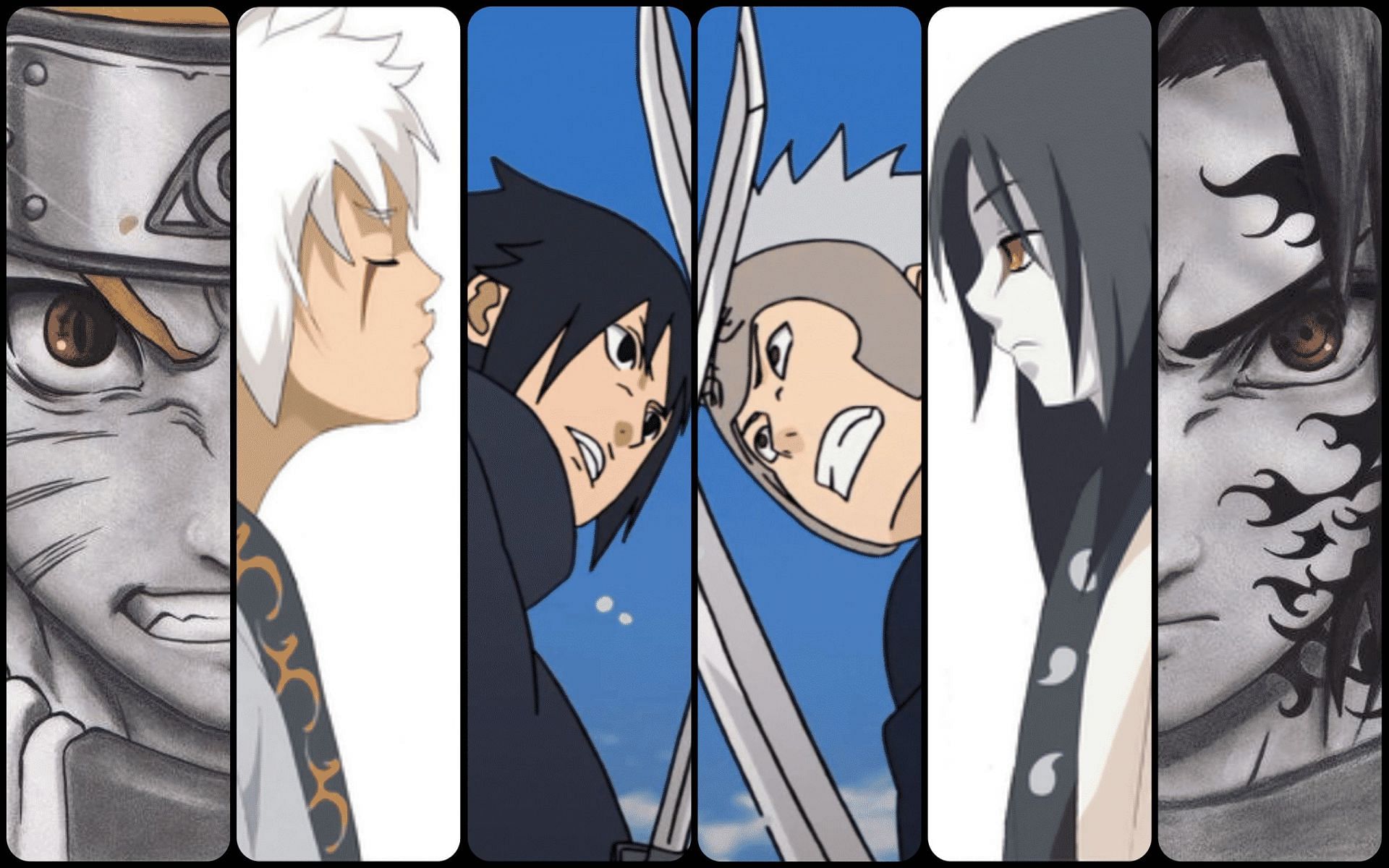 Fanmade Naruto rivals collage (Image via Vit&oacute;ria Evellyn/Pintrest)