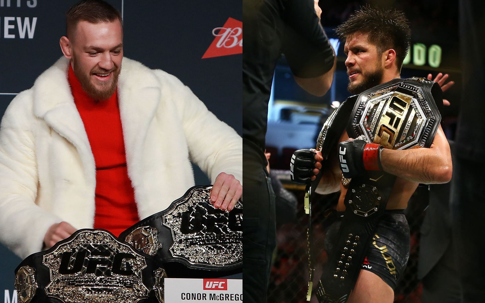 Conor McGregor (left) and Henry Cejudo (right) (Images via Getty)