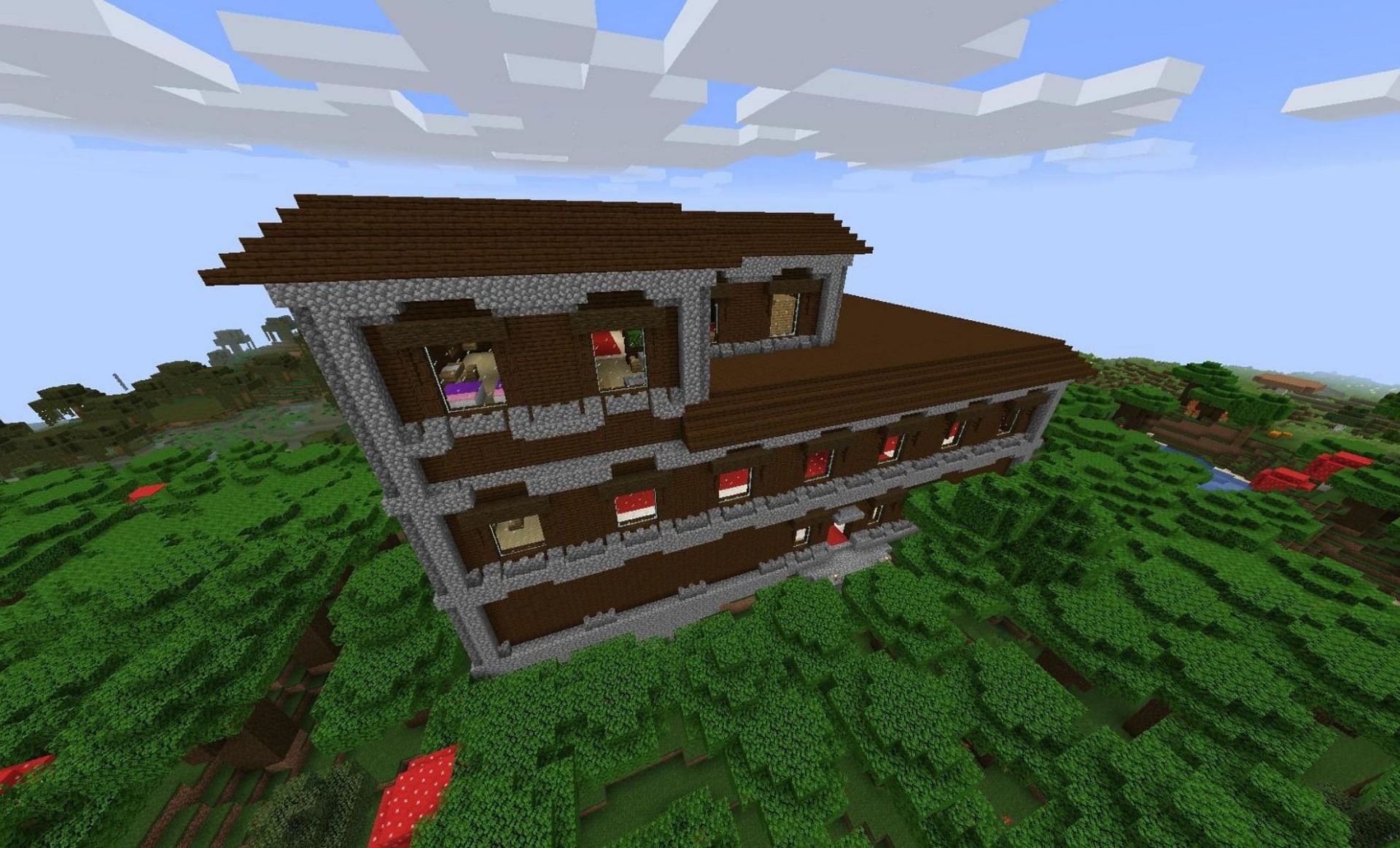 Woodland Mansion (Image via Minecraft Wiki)