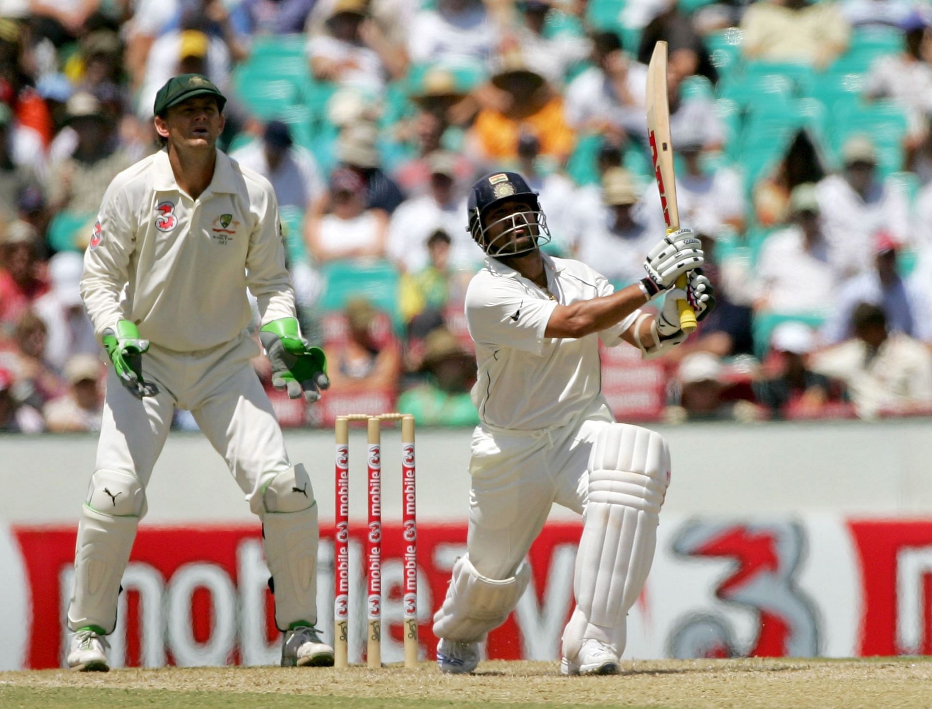 Sachin Tendulkar scored two centuries in the 2007-08 Test series against Australia