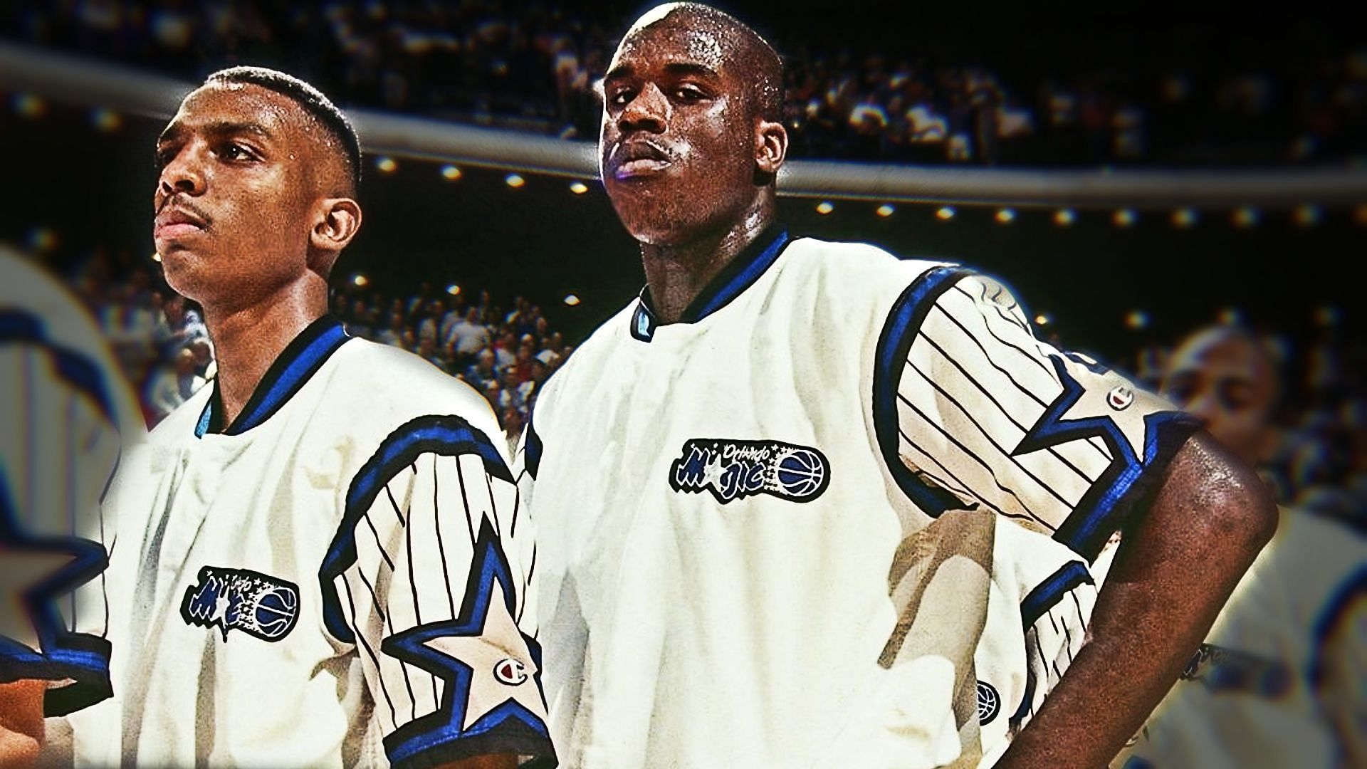 Shaquille O&#039;Neal contends that if not for injuries, Penny Hardaway would have been a top 3 player all-time in the NBA. [Photo: Oldskoolbball.com]