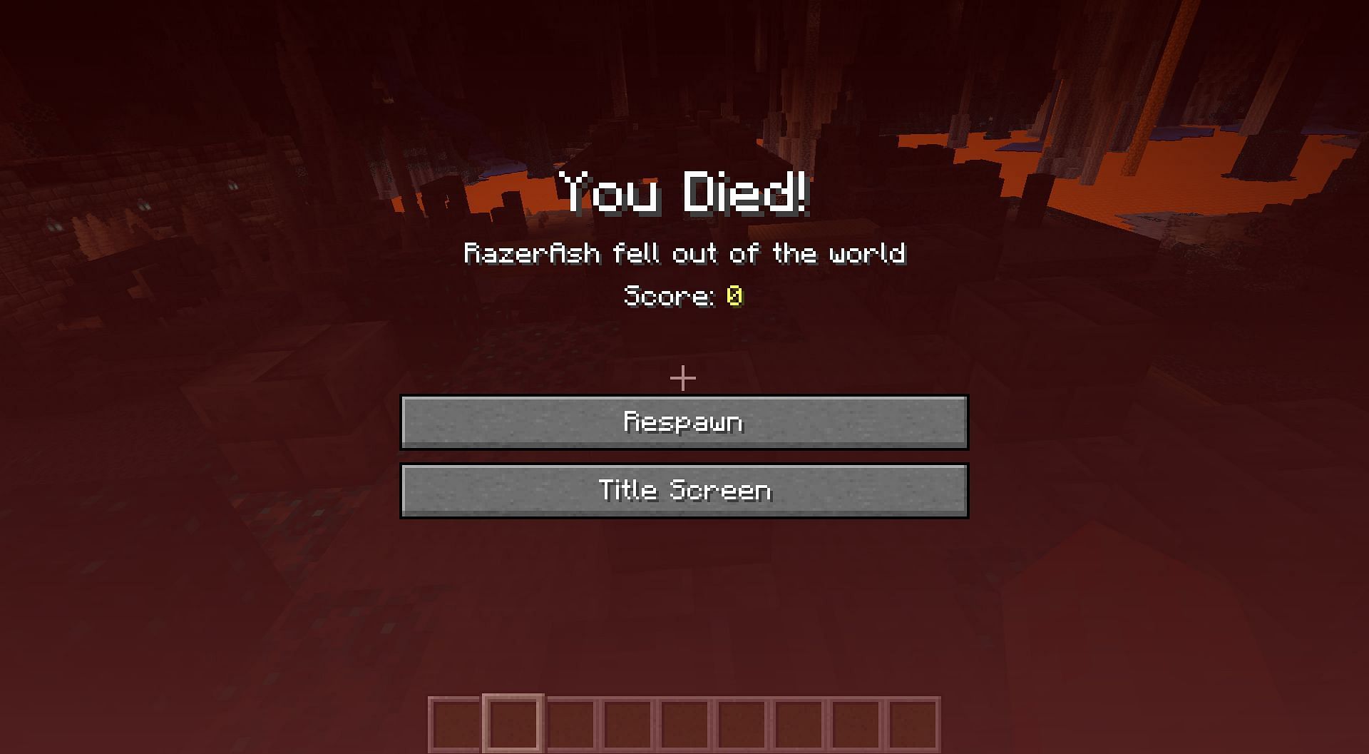 If players die, the compass will point towards the last location (Image via Mojang)