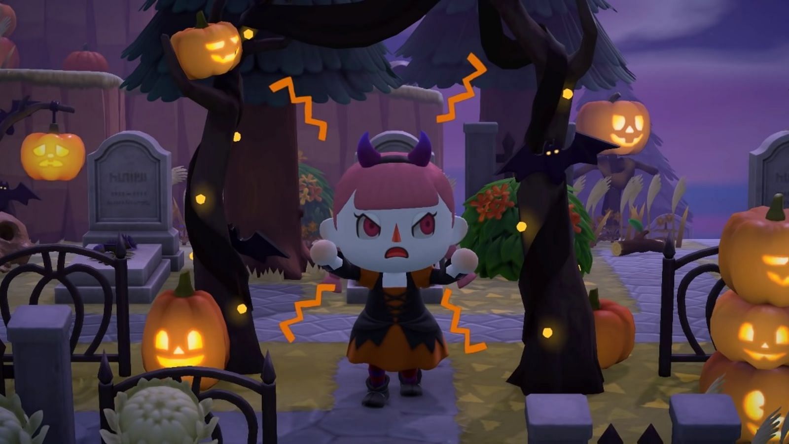 Halloween in Animal Crossing (Image via Nintendo)