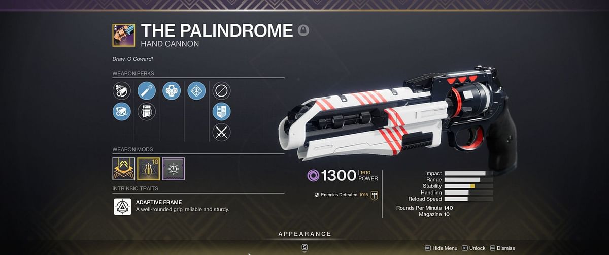 How to get The Palindrome in Destiny 2