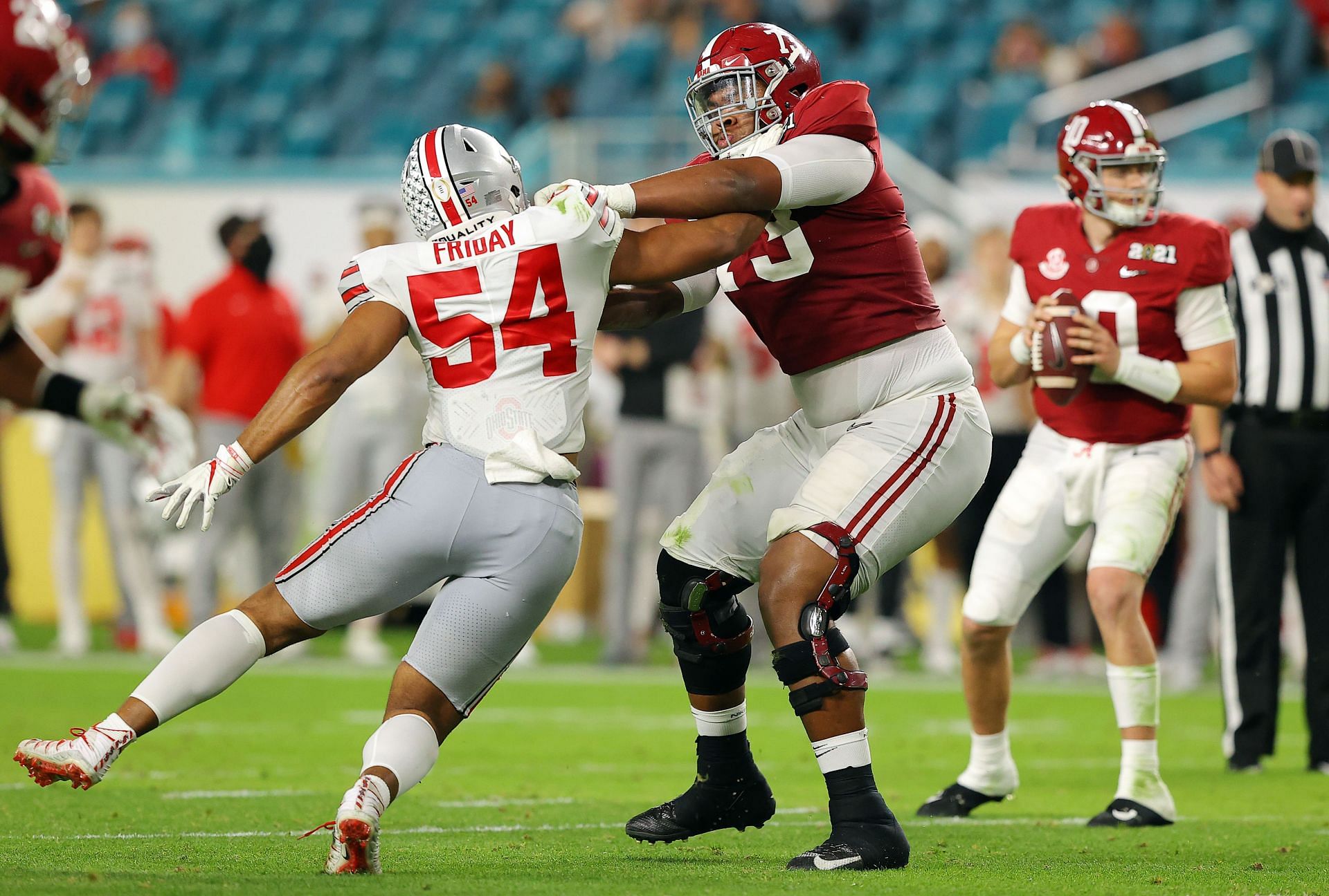Alabama OT Evan Neal would be a dream target for several NFC East teams