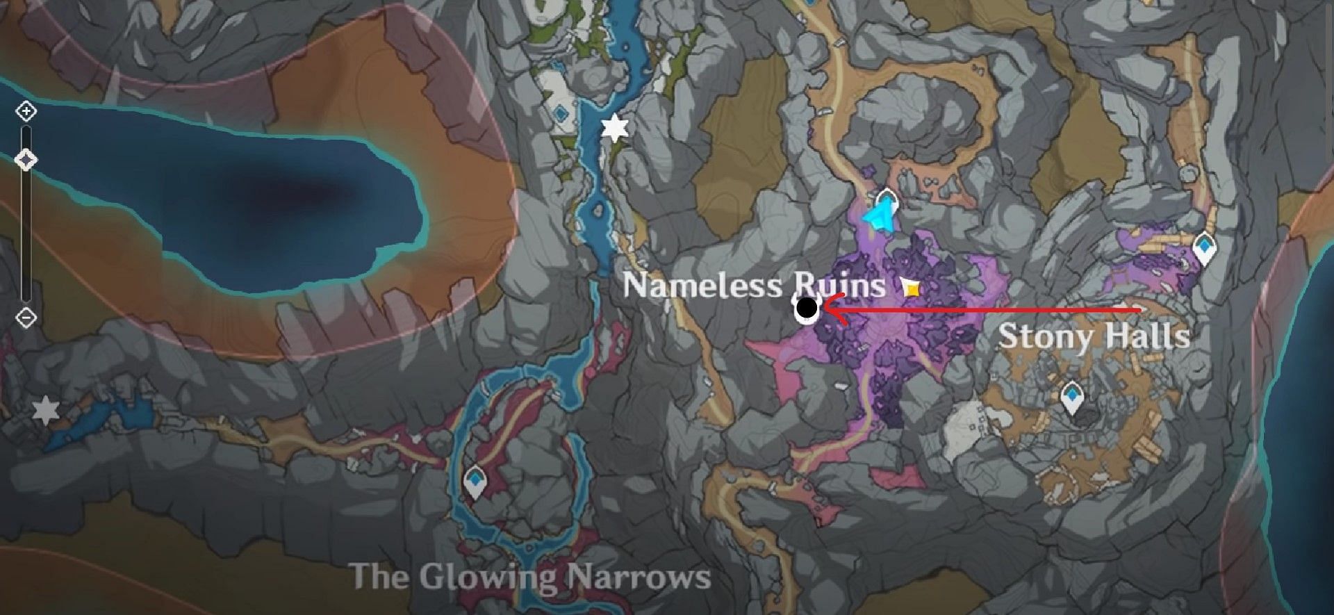 Genshin Impact: All Orb of the Blue Depths locations in the Chasm map