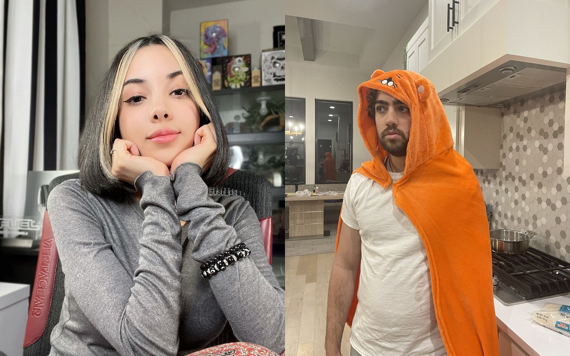 Mizkif was joined by content creator Susu_jpg during one of his latest streams (Images via Mizkif and susu_jpg/Twitter)