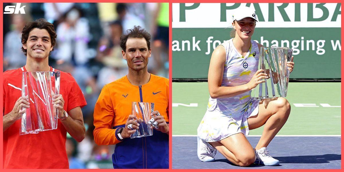 Fritz beat Nadal to win the Indian Wells Masters while Swiatek will become the new World No. 1