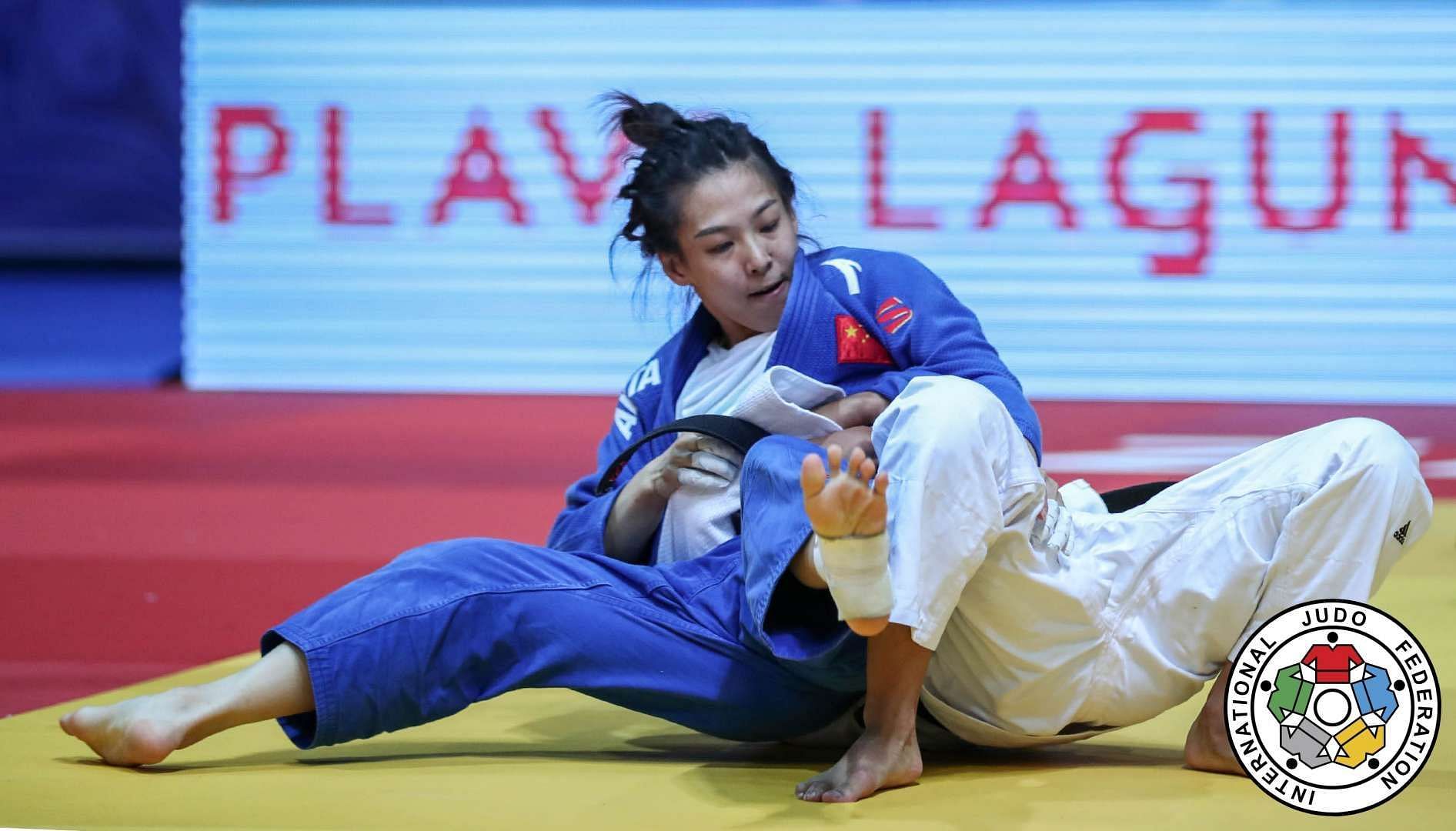 India&rsquo;s Shushila Devi in action during an international meet. File photo. (Picture credits: IJF)