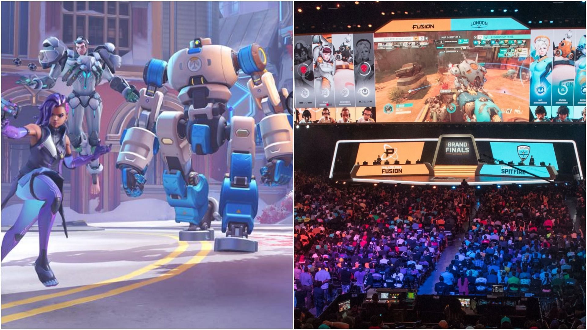 Watching the Overwatch League, 2022&#039;s opening weekend could reward players with a beta access code (Images via Blizzard)
