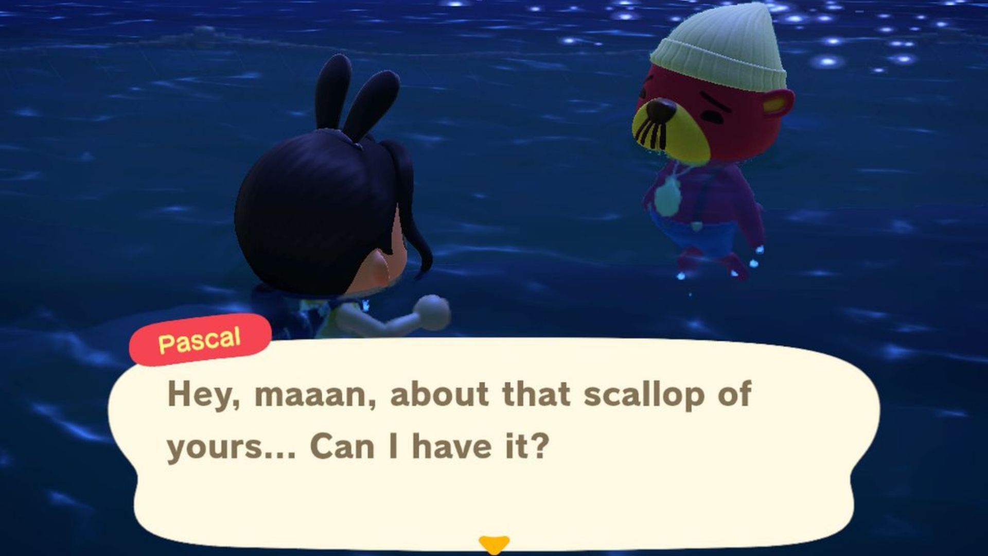 Where does Pascal go after interacting with players in Animal Crossing