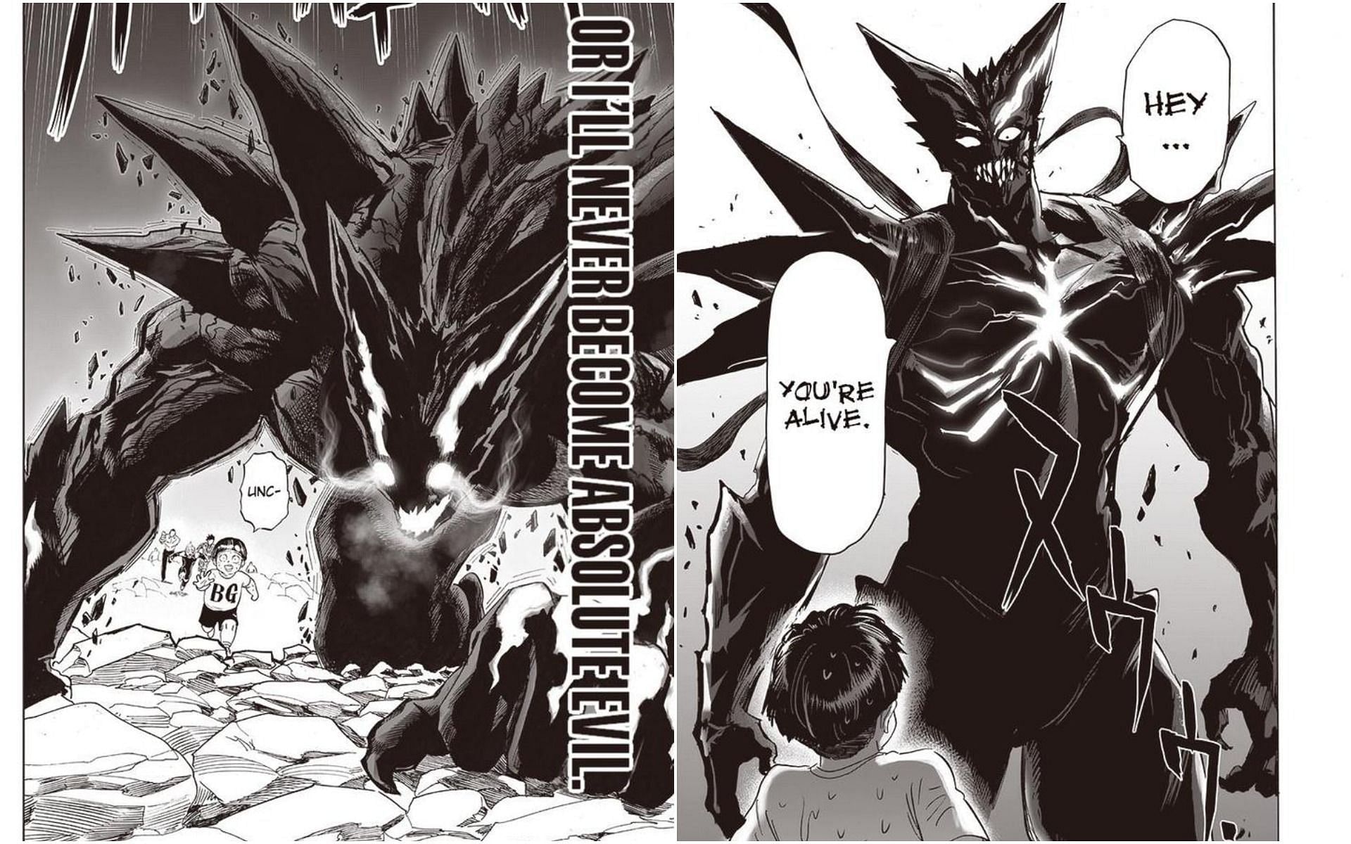 One Punch Man Chapter 162: Garou Goes Through Another Transformation,  Battle With Saitama Continues