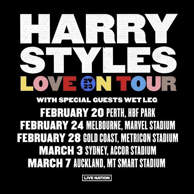 Harry Styles Australia Tour 2023 Tickets, where to buy, dates and more