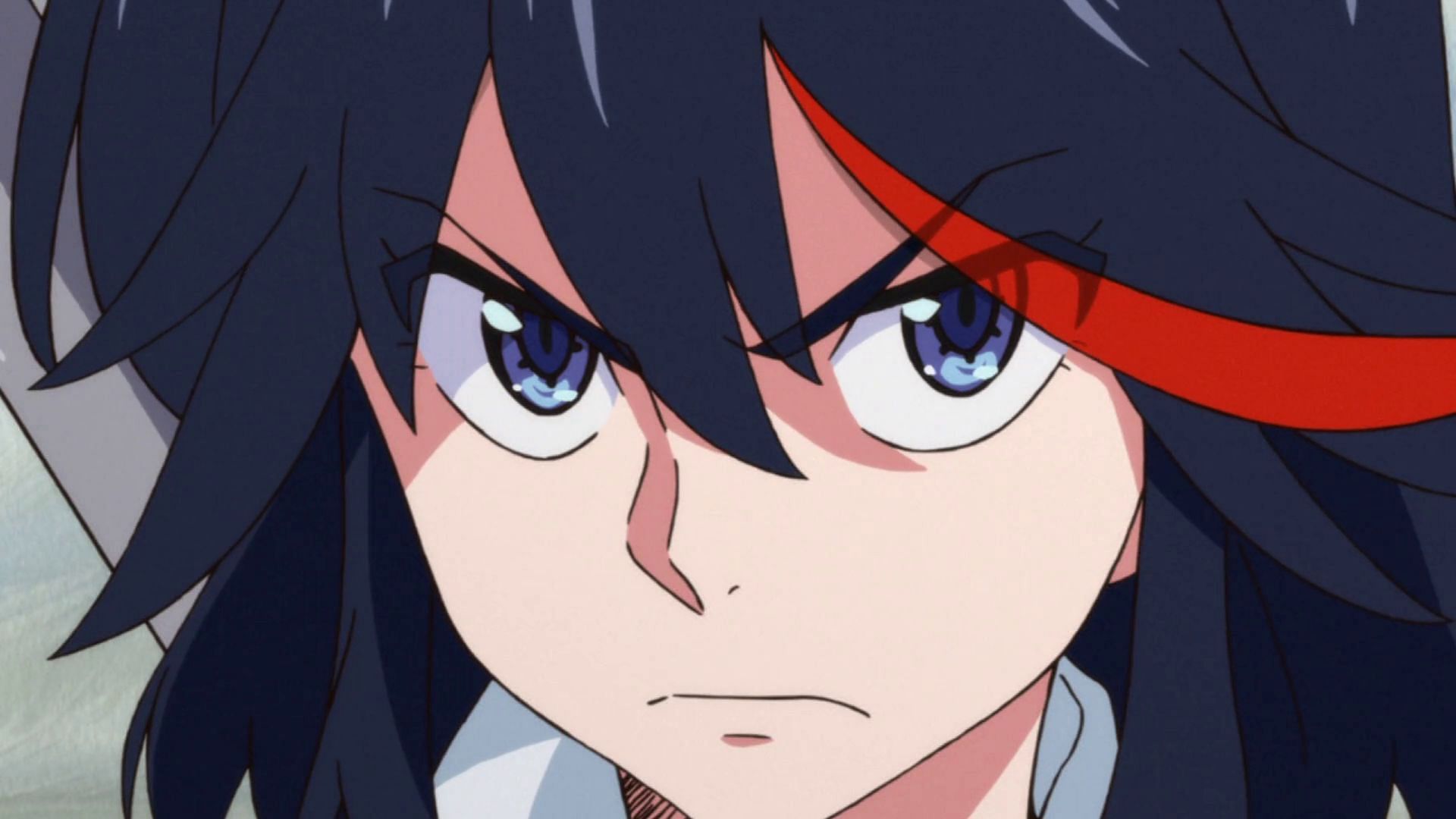 Ryuko Matoi, an iconic and angry seinen protagonist. (Image via Studio Trigger)