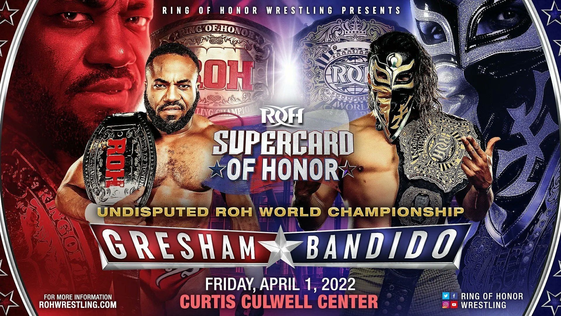 What time does ROH Supercard of Honor XV start?