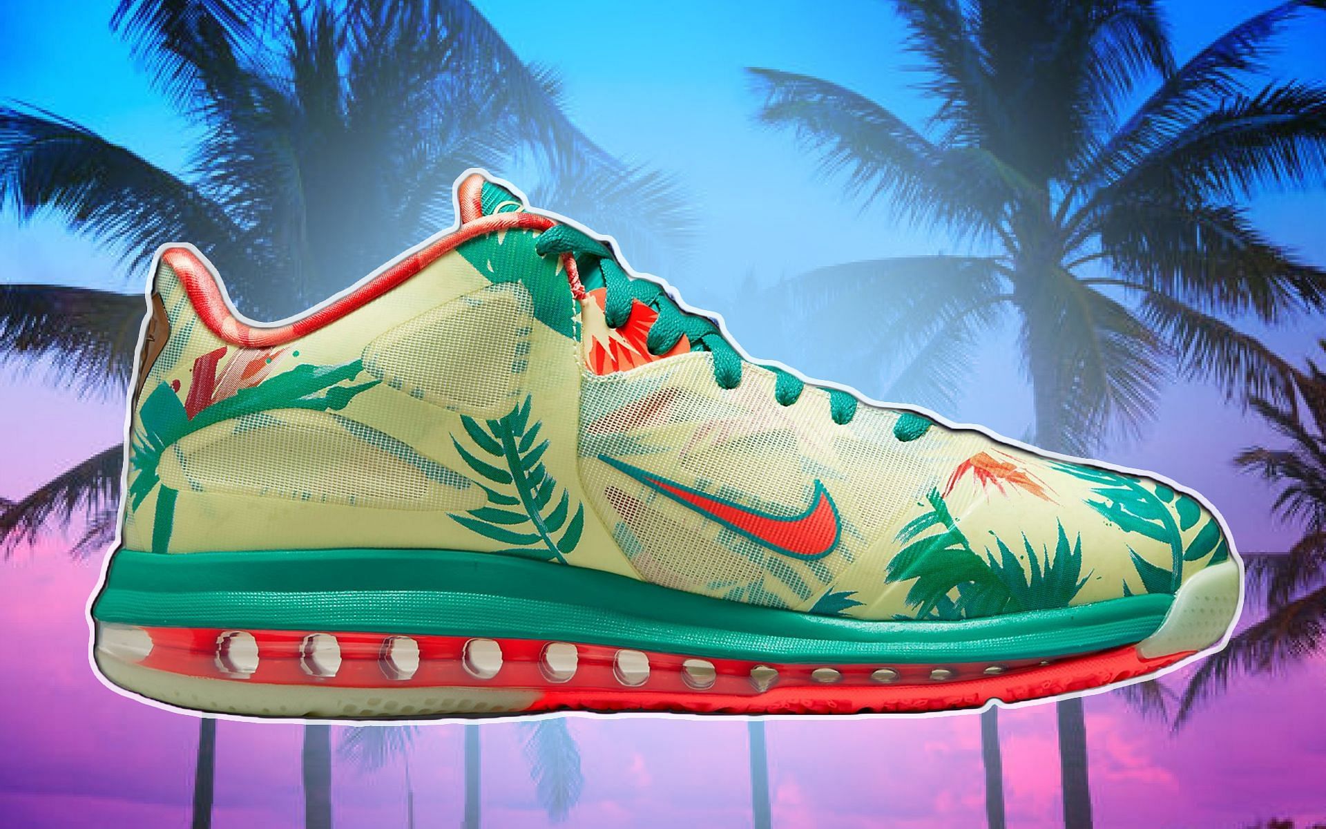Nike LeBron 9 Low &quot;LeBronold Palmer&quot; shoe (Image via Twitter/@fanofbasketbal2)