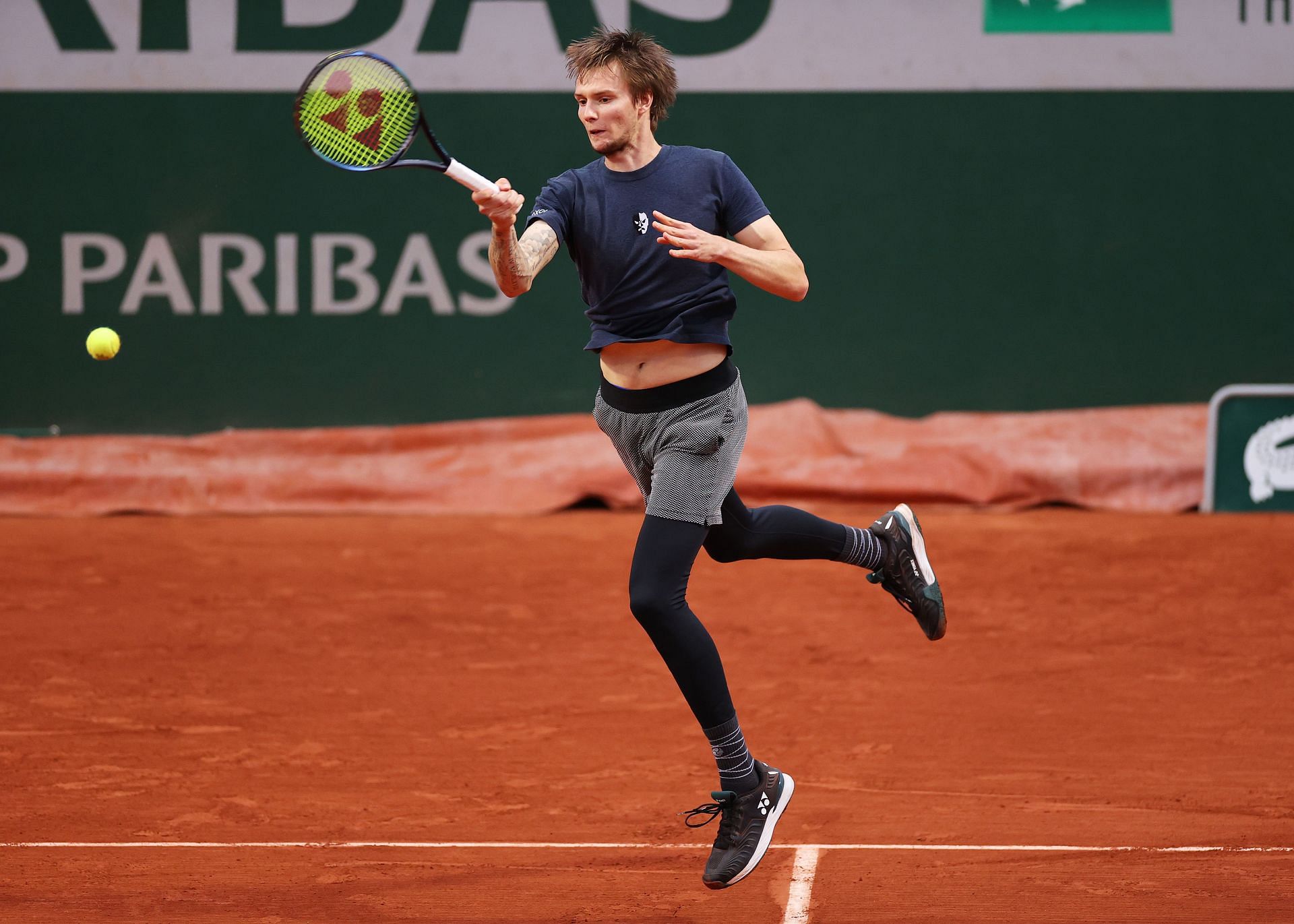 Alexader Bublik at the 2022 French Open