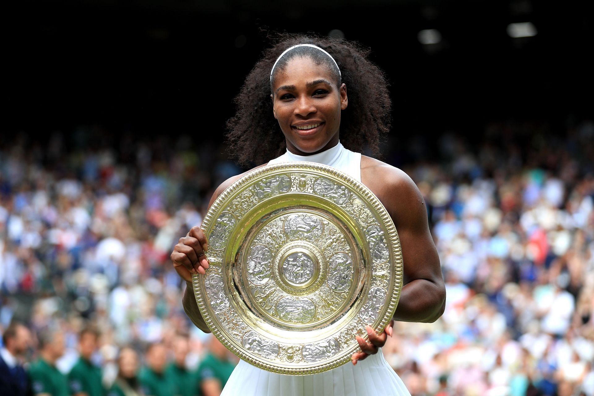 Serena Williams at the 2016 Wimbledon Championships.